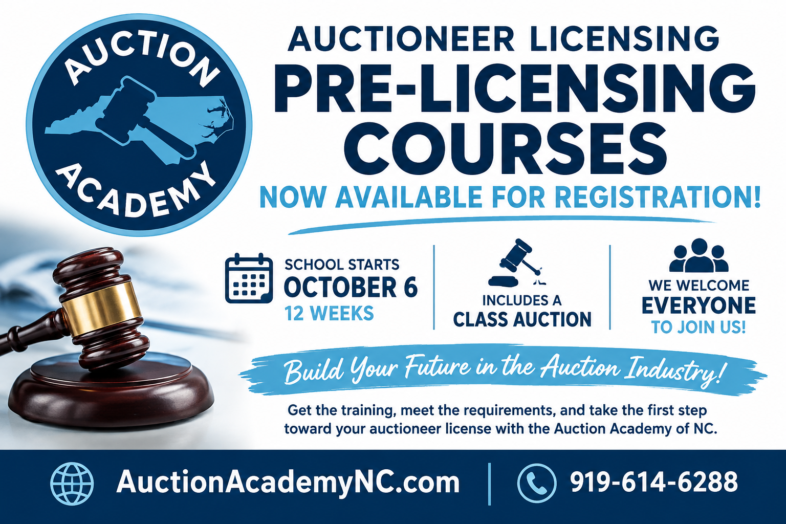 Become a Licensed Auctioneer in North Carolina